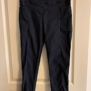 Apt 9 Black Size S Stretch Wide Waistband Straight Leg Ankle Pull on Pant